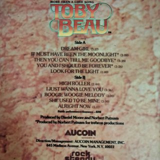 LP 1979 SOFT ROCK Toby Beau. More Than A Love Song