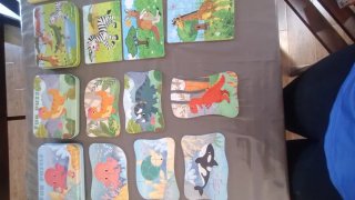 Lote Puzzles Infantiles Animales y Dinosaurios