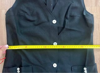 Chaleco negro vintage