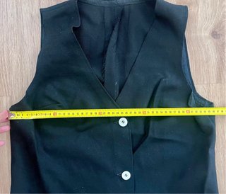 Chaleco negro vintage
