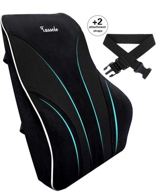 Cojín Lumbar Tussle Negro con Correas