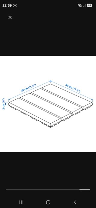 RUNNEN Suelo exterior 0.81 m²