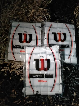 Pack 45 Overgrips Wilson blancas lisas Tennis pade