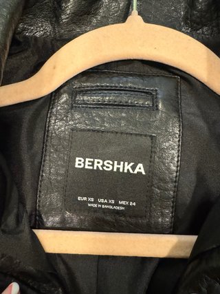 Cazadora Biker Bershka Negra