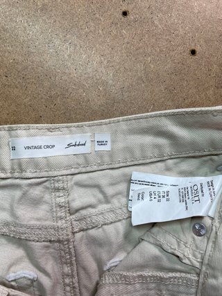 Shorts vaqueros Subdued beige rotos