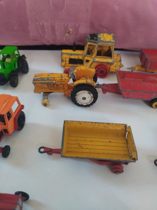 Lote Tractores y Remolques Corgi Siku Dinky