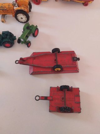 Lote Tractores y Remolques Corgi Siku Dinky