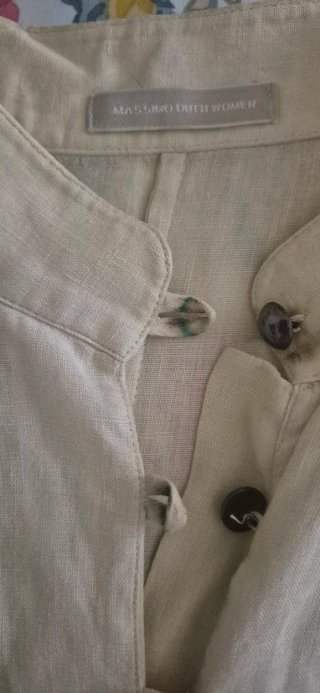 Camisa Beige Massimo Dutti