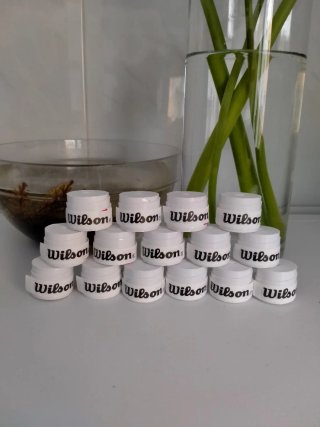 15 Wilson Overgrip Empuñaduras de Raquetas blancas