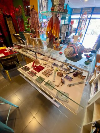 Mostrador Tienda Madera, Metal y Cristal