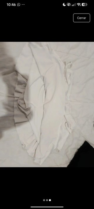 Falda pantalón blanca