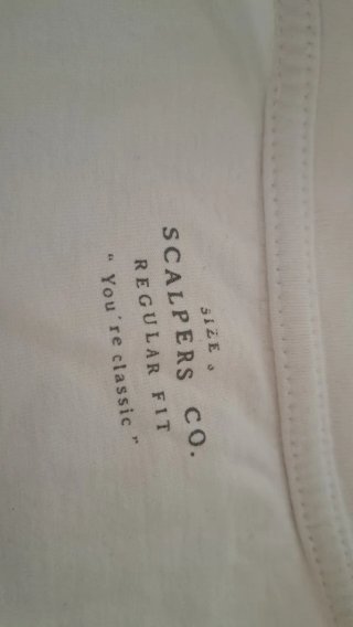Camiseta Scalpers Blanca Talla S