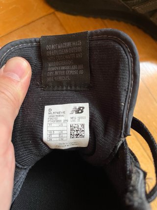 Zapatillas New Balance 574 Talla 45 Negras