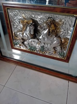 Espejo decorativo caballos 72x60cm