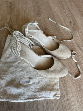 Alpargatas Mint & Rose cuña beige T.39