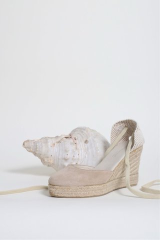 Alpargatas Mint & Rose cuña beige T.39