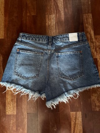Shorts vaqueros Zara tiro alto desgastados