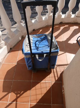 Nevera de playa con ruedas