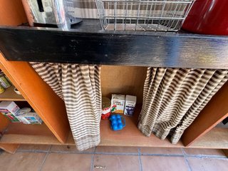 Cocina juguete madera antigua accesorios bajo prec