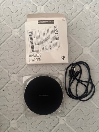 Cargador Inalámbrico USB C Negro