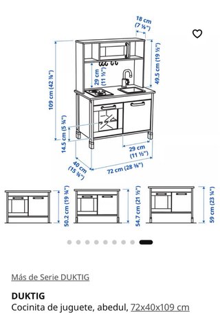 COCINA Y ACCESORIOS DE JUGUETE DUKTIG IKEA