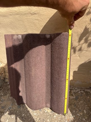 Tejas marrones para tejado, 50 m y 6 de lateral
