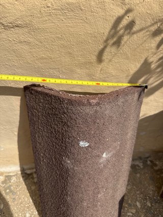 Tejas marrones para tejado, 50 m y 6 de lateral