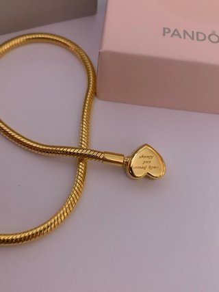 Pulsera Pandora Corazón Dorado charm