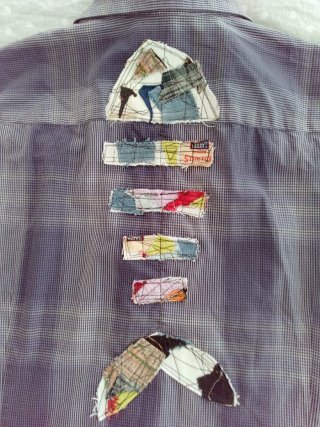 Camisa de algodón upcycled talla M