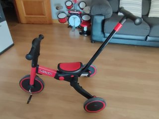 Triciclo Bici Evolutivo Rojo y Negro