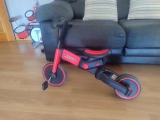 Triciclo Bici Evolutivo Rojo y Negro