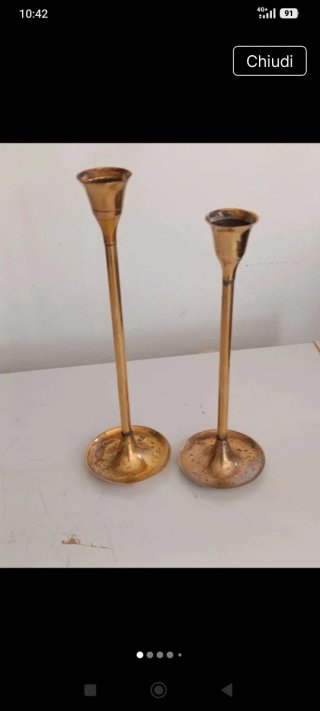 Antichi candelabri portacandele