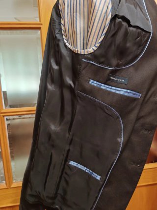 Chaqueta de traje azul marino hombre