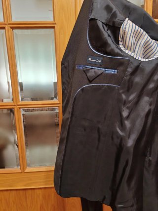 Chaqueta de traje azul marino hombre