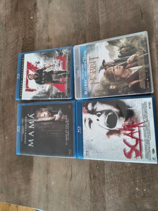 Pack 4 Películas Blu-ray: Hobbit, Mamá, Guerra...