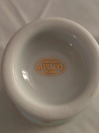 Copas antiguas de porcelana francesa