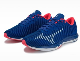 Zapatillas Mizuno Running Azul y Rosa