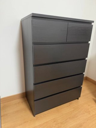 Cómoda Malm Ikea 6 cajones