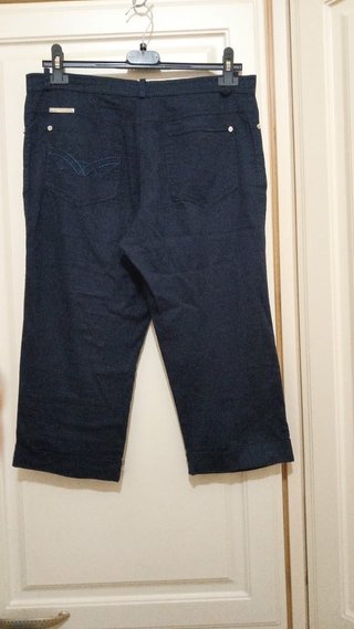 Pantalone pinocchietto blu donna Clara