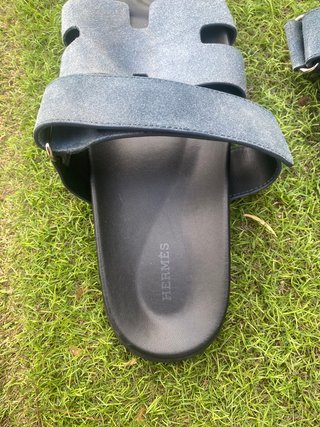 Sandalias Hermes Azul y Negro