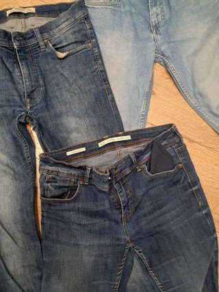 Pack de3 pantalo slim fit Mango y stradivarius 38