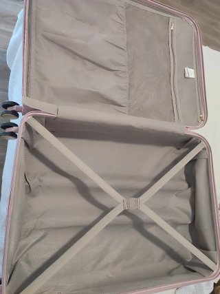 Maleta grande rosa con diseño