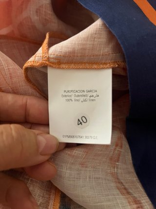 Vestido Lino Purificación García Talla L