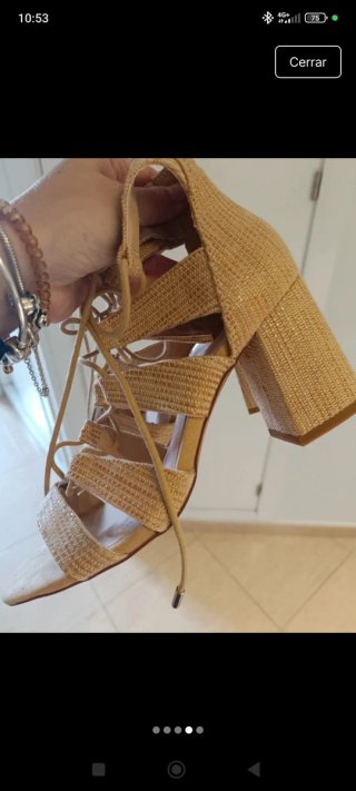 Sandalias Stradivarius tacon sin estrenar