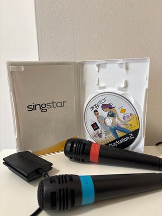 Lote Juego PS2 Singstar + 2 Micros