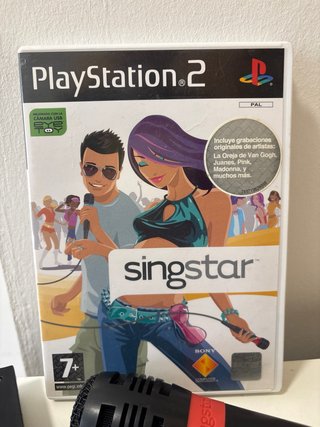 Lote Juego PS2 Singstar + 2 Micros