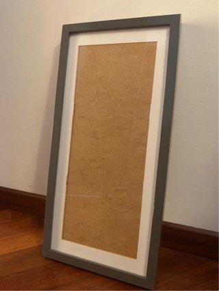 Marco fotos Ikea Ribba gris y blanco 50cm x 23cm