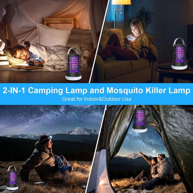 Lámpara antimosquitos portátil 5W 2200mAh USB IP66