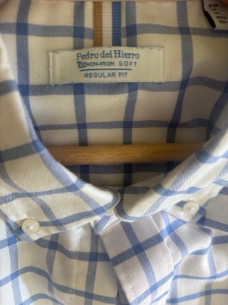 Camisa Pedro del Hierro cuadros azul XXL