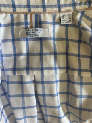 Camisa Pedro del Hierro cuadros azul XXL